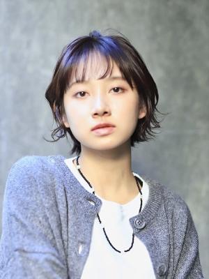 シースルーバング×ニュアンスウェーブ☆小顔ショート【EVE】 シースルーバング×ニュアンスウェーブ☆小顔ショート【EVE】