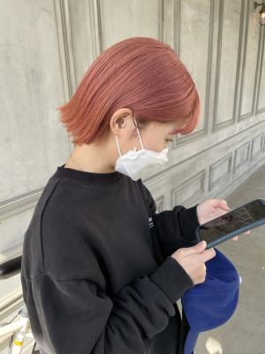 タッセルボブ×チェリーカラー
