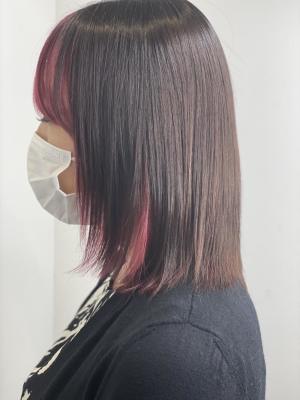 【個性派】【フェイスフレーミング】【インナーカラー】