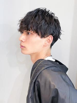 横浜☆ナチュラルツイスパ 無造作パーマ 刈り上げ