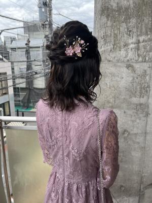 ヘアセット　アップスタイル　ヘアアレンジ