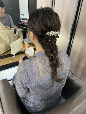 ヘアセット　アップスタイル　ヘアアレンジ