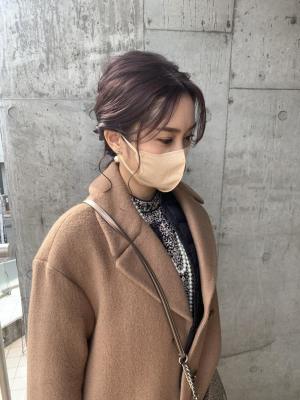 ヘアセット　アップスタイル　ヘアアレンジ