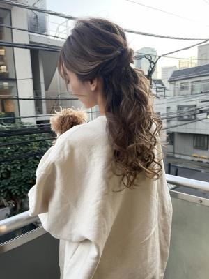 ヘアセット　アップスタイル　ヘアアレンジ