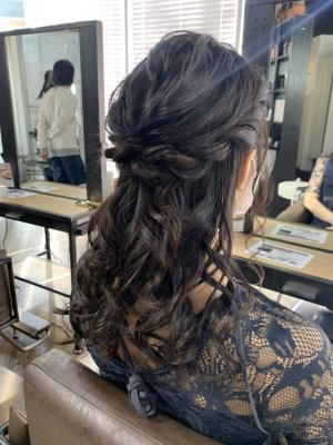 ヘアセット　アップスタイル　ヘアアレンジ