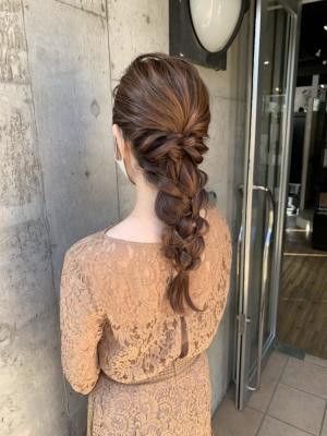 ヘアセット　アップスタイル　ヘアアレンジ
