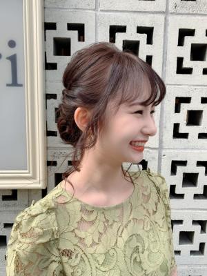 ヘアセット　アップスタイル　ヘアアレンジ