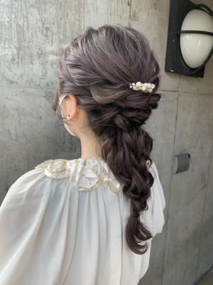 ヘアセット　アップスタイル　ヘアアレンジ