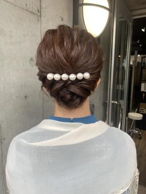 ヘアセット　アップスタイル　ヘアアレンジ