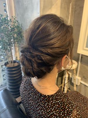 ヘアセット　アップスタイル　ヘアアレンジ