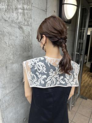 ヘアセット　アップスタイル　ヘアアレンジ