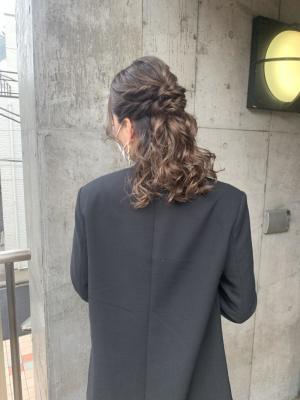 ヘアセット　アップスタイル　ヘアアレンジ