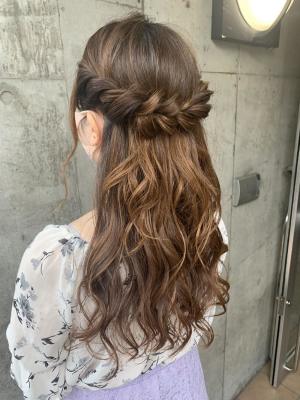 ヘアセット　アップスタイル　ヘアアレンジ