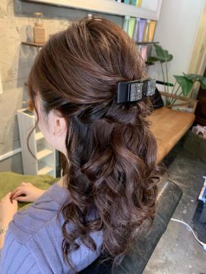 ヘアセット　アップスタイル　ヘアアレンジ