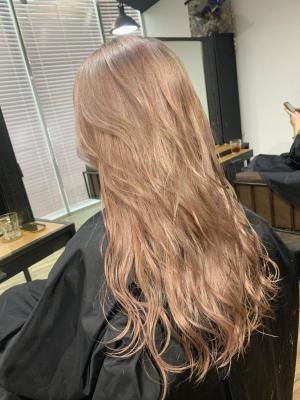 ミルクティーベージュ　グレージュ　ハイトーン