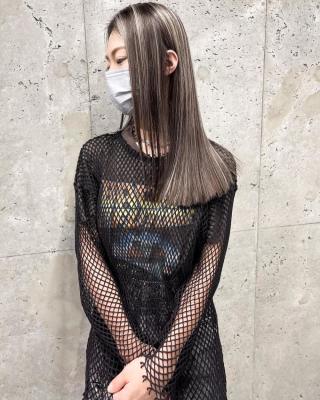 ★スクエアなロングボブのハイライト★