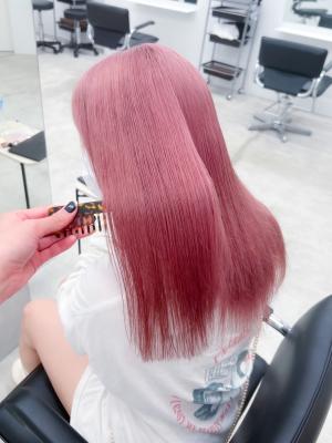 pink hair/ケアブリーチ/イルミナカラー/髪質改善のイメージ画像