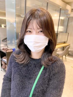 小顔くびれヘア　韓国のイメージ画像