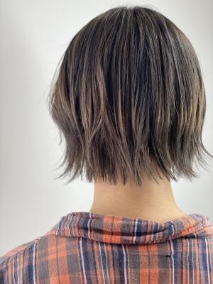 【グラデーションカラー】【外ハネボブ】