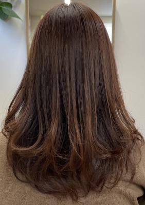 #暖色カラー #髪質改善カラー #レイヤーカット #秋カラーのイメージ画像
