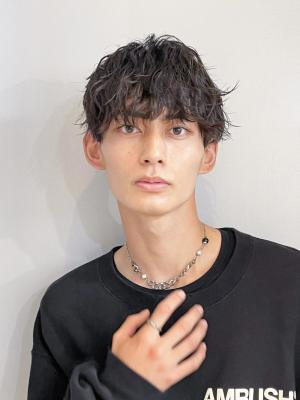 横浜☆メンズショート マッシュ ツーブロックパーマ