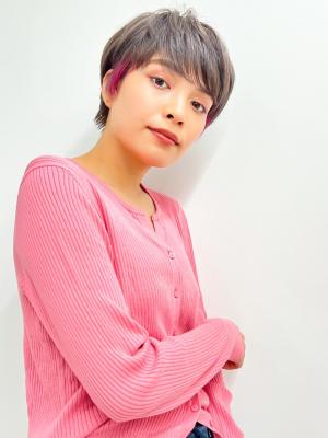 【長谷川】お洒落マッシュインナーカラー