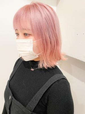 ダブルカラーでつくるシアピンク 【横浜】w