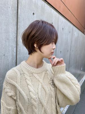 仙台ショートボブ美容室前髪韓国風髪質改善似合わせカットのイメージ画像