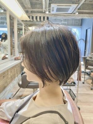美人ショート×小顔ヘア
