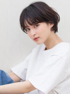 ショートボブ×ニュアンスパーマ