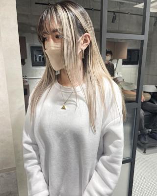 ★バングありのバレイヤージュデザイン★