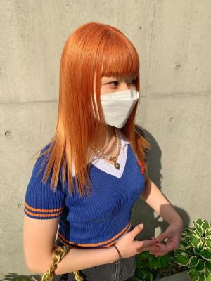 ホワイトグレージュ　ボブルフ　くすみブルー