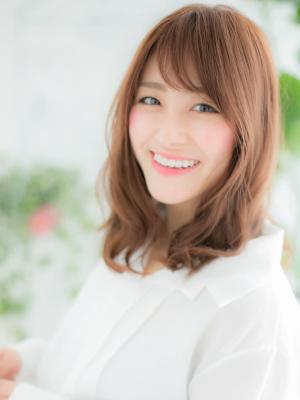 【浅草美容院HANARE】透けバング×こっくりピンクベージュ 【浅草美容院HANARE】透けバング×こっくりピンクベージュ