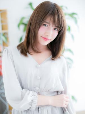 【浅草美容院HANARE】艶カラー★上品ツヤ髪ロブヘアe