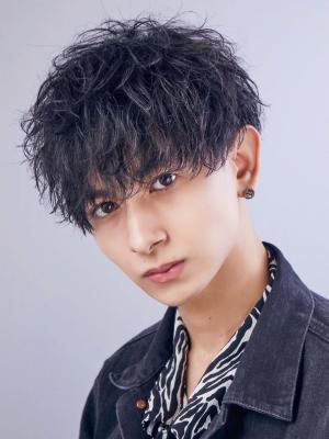 メンズヘア整形スパイラルパーマ波巻きツイストメンズパーマ髪型