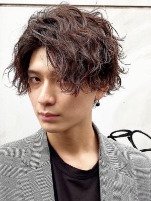 メンズヘア整形スパイラルパーマ波巻きツイストメンズパーマ髪型 メンズヘア整形スパイラルパーマ波巻きツイストメンズパーマ髪型