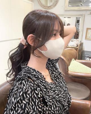 結んでも可愛くなる前髪 顔周りカット【横浜】