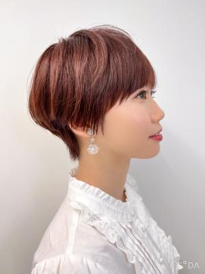 【長谷川】チェリーブラウンマッシュショート