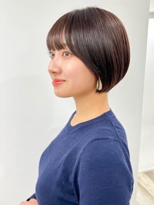 【長谷川】ダークアッシュショートボブ