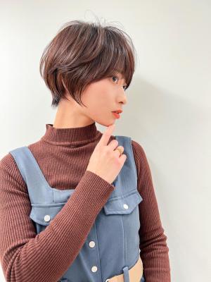 【長谷川】ココアベージュ美人ショート