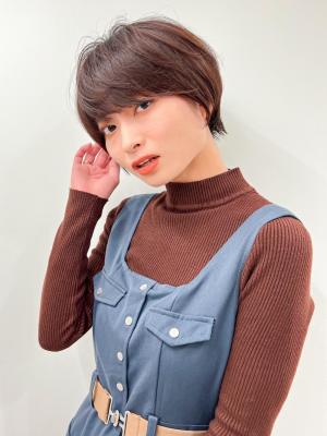 【長谷川】ココアベージュ美人ショート