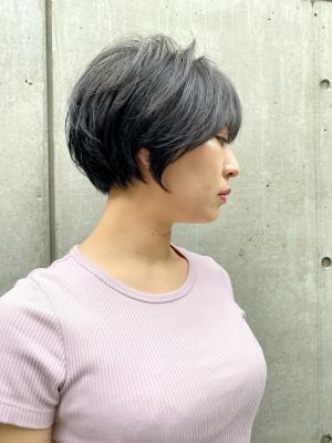 仙台ショートボブ韓国風前髪髪質改善ばっさり似合わせ美容室