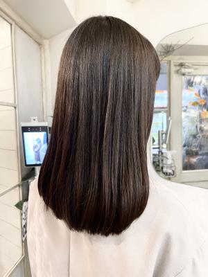 美髪ツヤ感アップナチュラルストレートセミディ30代梅ヶ丘 美髪ツヤ感アップナチュラルストレートセミディ30代梅ヶ丘のイメージ画像