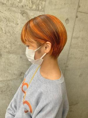 ホワイトグレージュ　ボブルフ　くすみブルー