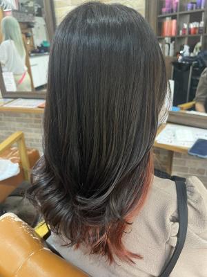 オレンジカラー【インナーカラー】