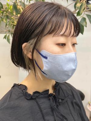 インナーカラー×ボブ