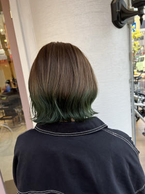 裾カラー グリーン 裾カラー グリーンのイメージ画像