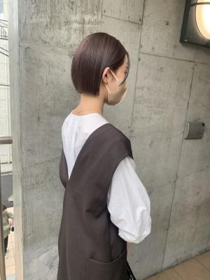 ボブ　切りっぱなしボブ　ミニボブ