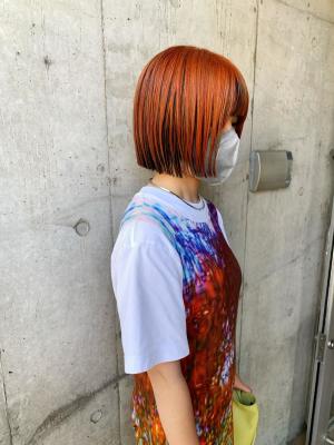 ボブ　切りっぱなしボブ　ミニボブ