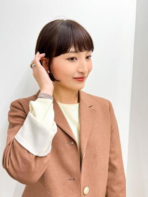 【長谷川】耳かけショートボブが可愛い